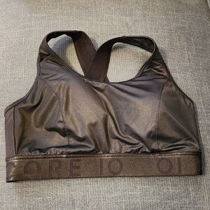 Coreio Metallic Brown Sports Bra, Size 1X NWOT